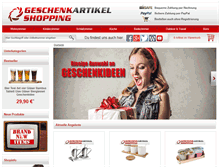Tablet Screenshot of geschenkartikel-shopping.de